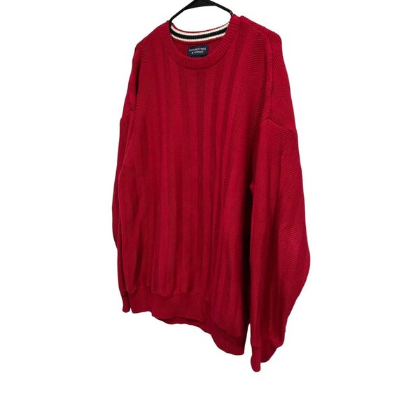 Roundtree & Yorke Red Crewneck Long Sleeve Sz XL - Picture 3 of 8